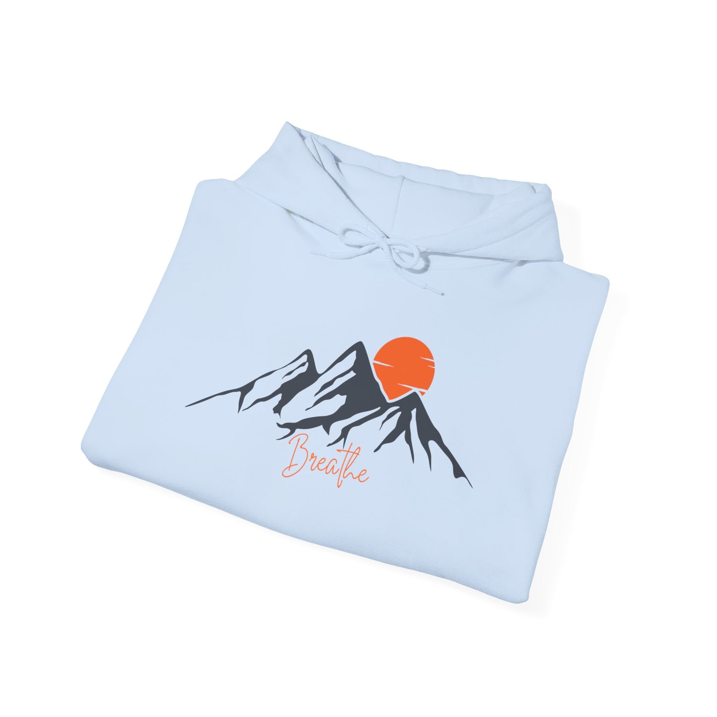 Mountain Sunset Breathe Unisex Heavy Blend™ Hooded Sweatshirt