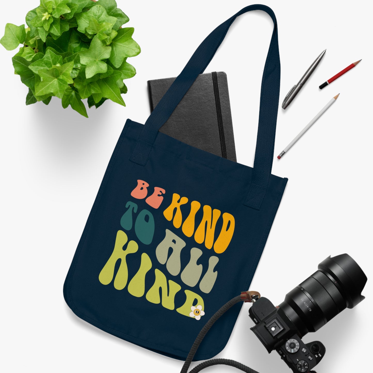 Be Kind Organic Canvas Tote Bag