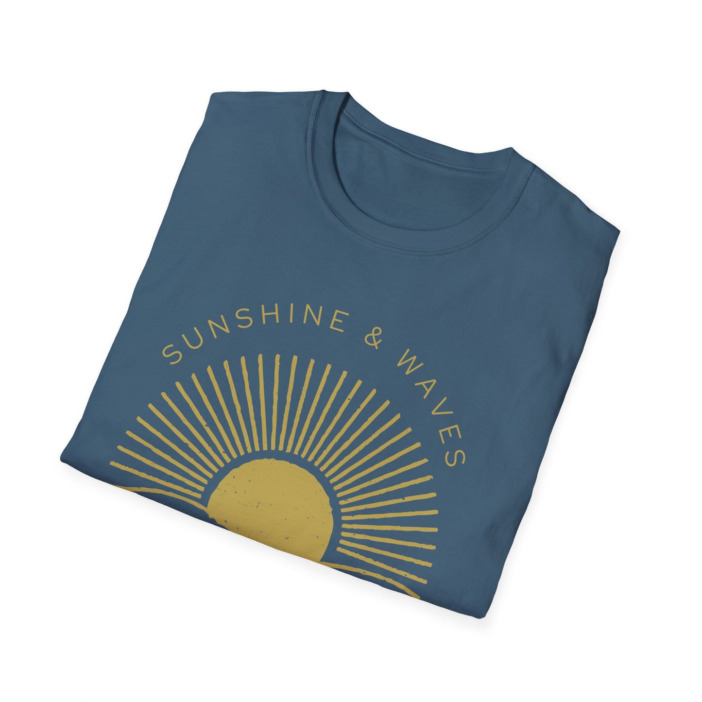 Nature's Healers Unisex T-Shirt - Sunshine and Waves Design