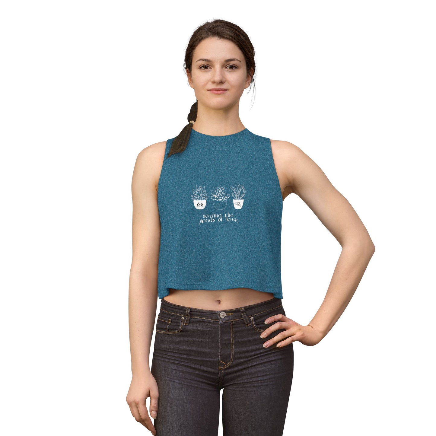 Crop Top — “So Many Plants So Little Time” Plant Lover Graphic