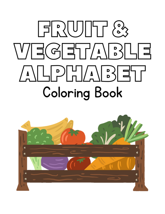 Fruit and Vegetable Alphabet Coloring Book: Amazon.com